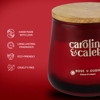 Rose & Oudh Scented Candle
