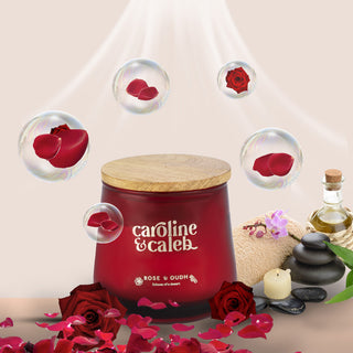 Rose & Oudh Scented Candle