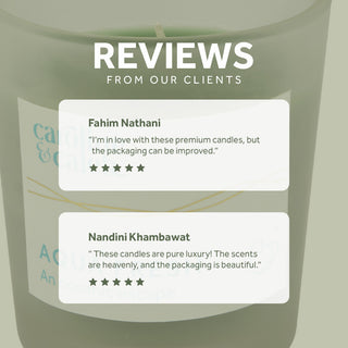 Gardenia, Green Apple and Aqua Fresh - Candle Gift Set