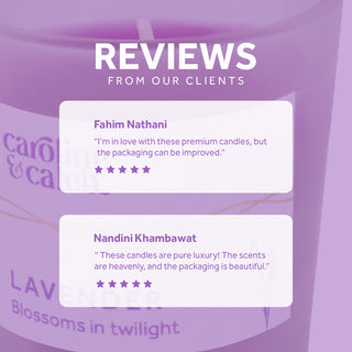 Lavender, Smoky Oudh and Vanilla - Candle Gift Set